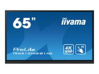 iiyama ProLite TE6512MIS-B1AG - 65" Diagonal Class (64.5" viewable) LED-backlit LCD display - interactive digital signage - with built-in media player / optional slot-in PC capability / touchscreen (multi touch) - 4K UHD (2160p) 3840 x 2160 - direct-lit LED - black, matte finish - with iiyama WiFi module (OWM002)