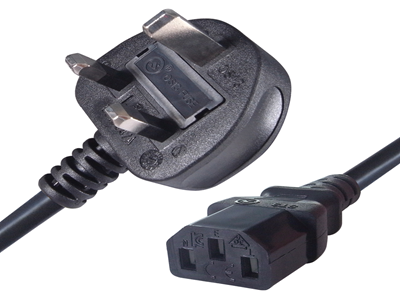 CONNEkT GEAR Power cable - 3-pole (M) to IEC 60320 C13 - 2 m - Moulded